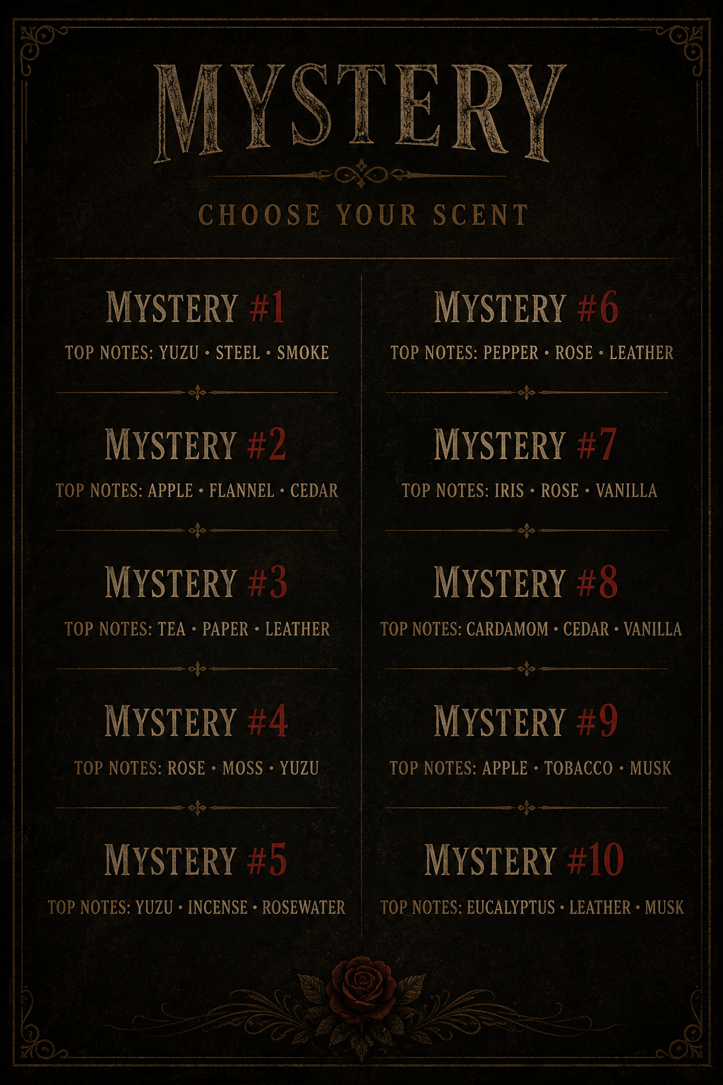 Halloween Mystery Oils
