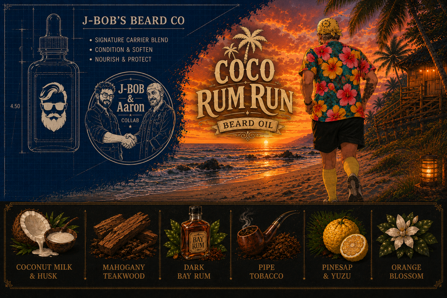 CocoRum Run - Collab Beard Oil
